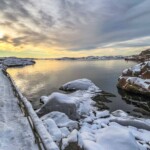 Smögen bryggan till badet vandring vinterskärgård Smögen bryggan till badet vandring vinterskärgård
