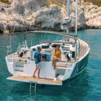 Dufour 530 ankring seglarskola seglarintyg Dufour 530 ankring seglarskola seglarintyg